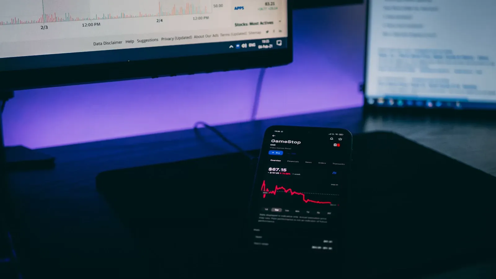 AI trading bot monitoring market data and executing trades automatically
