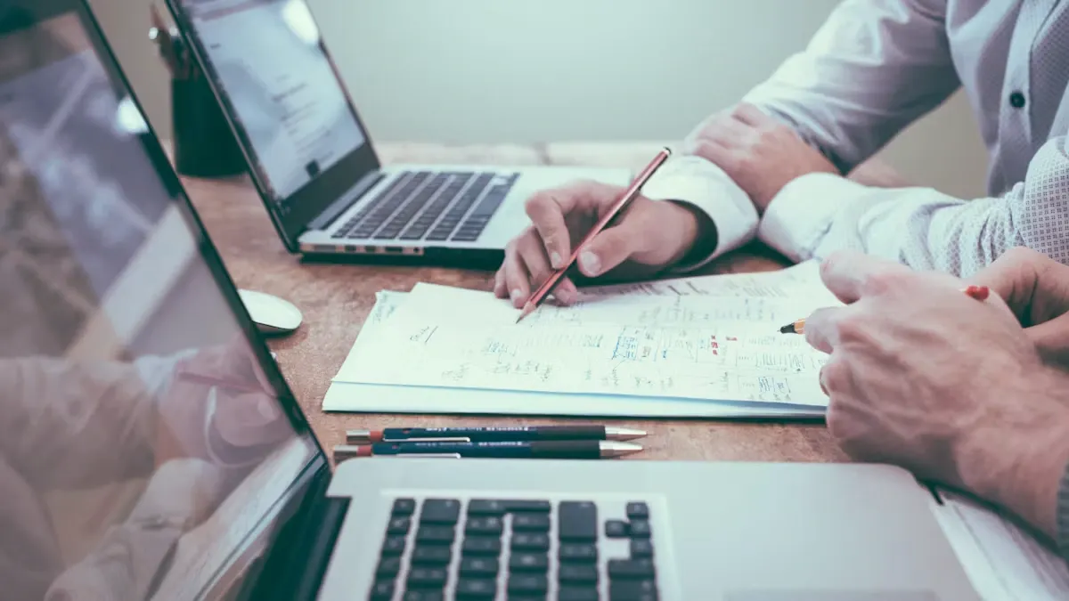 Trader reviewing regulatory requirements and broker terms before deploying an algorithm