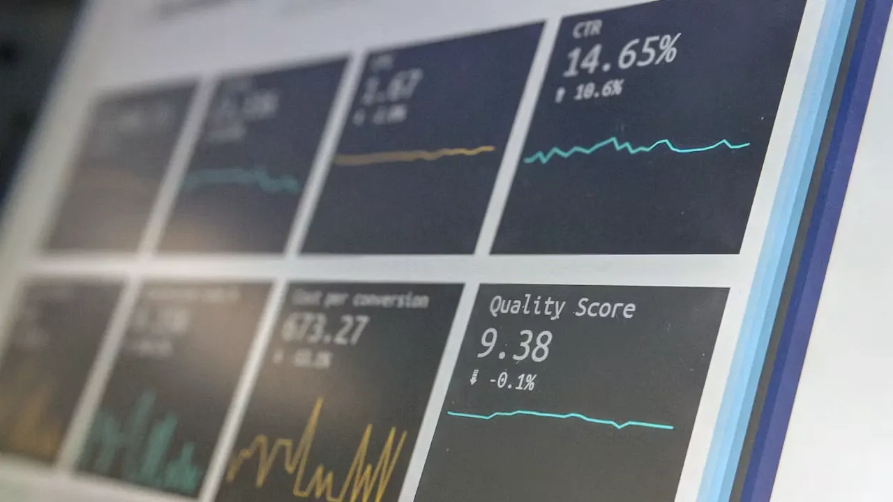 Monitoring screen used during forward testing to detect strategy weaknesses