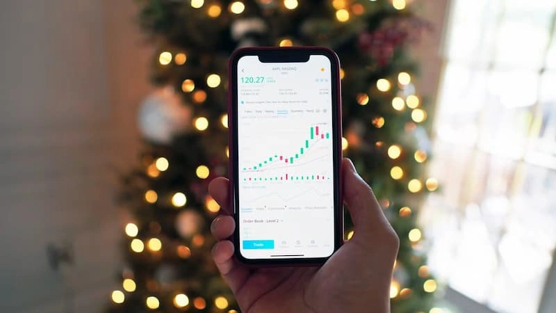 A smartphone trading app