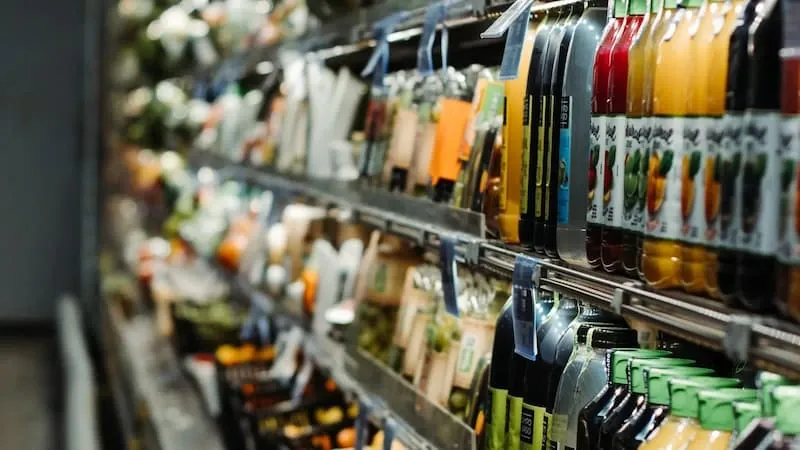 Assorted items on display in a store