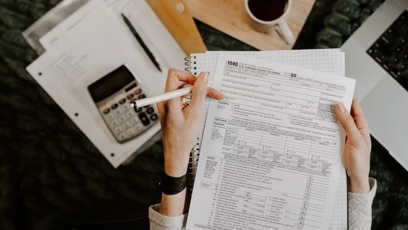 Reviewing documents with a calculator