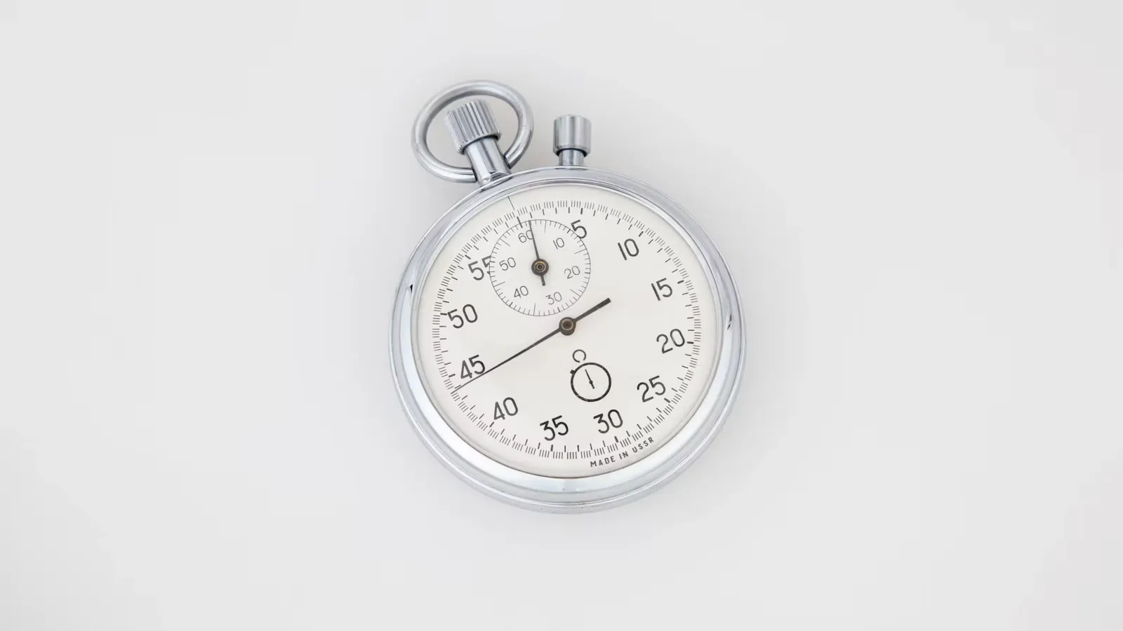 A round analog watch